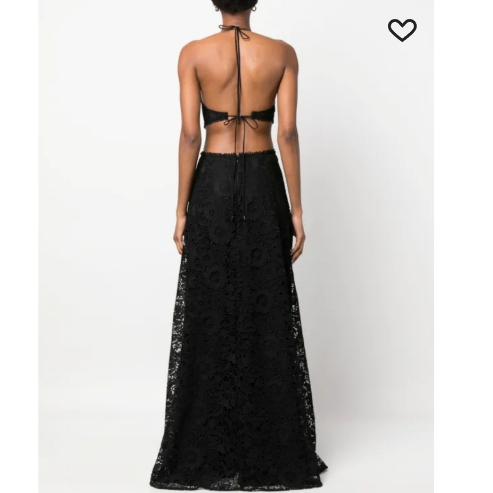 Sabina Musayev Doro Lace Halterneck Cutout Formal Evening Dress - Picture 2 of 8